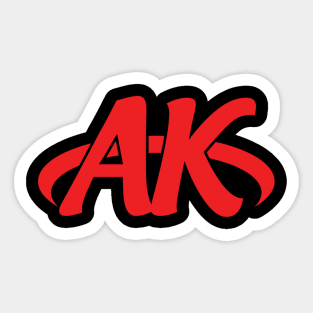 AK Girl AK Symbol ( Design by Nicholas Webb) Sticker